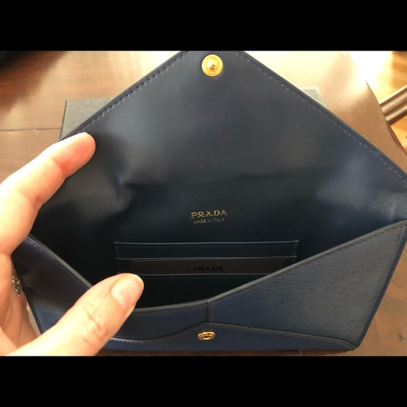 Prada leather (non-reptile) envelope clutch - Picture 5 of 5